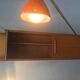 Sliding hanging shelf with lamp 50