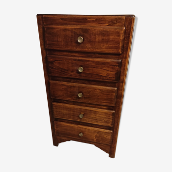 Vintage wooden chest of drawers