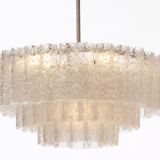German 1960s chandelier with 60 cristall glass tubes