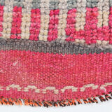 3x9 navy blue & pink turkish runner rug 79x272cm