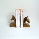 Brass horse bookends