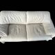 Maralunga White Leather Sofa By Vico Magistretti For Cassina, 1970s No. 2