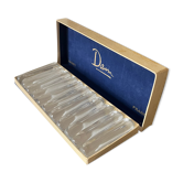 11 Daum crystal knife holder with its box