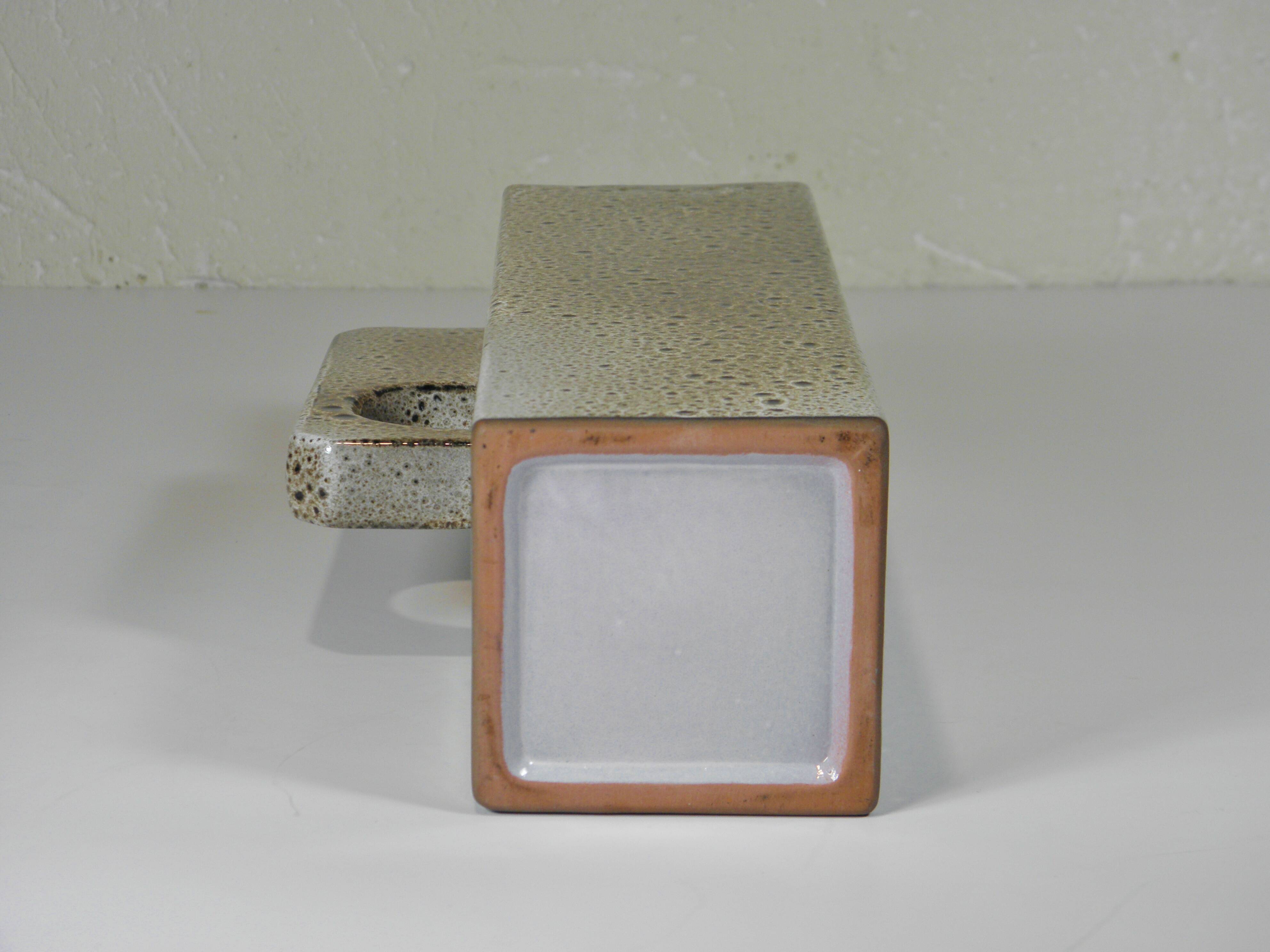 DESIGNER VASE in ENAMELED CERAMIC