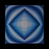 8 affiches de 1974, Victor vasarely, structures universelles de l'octogone