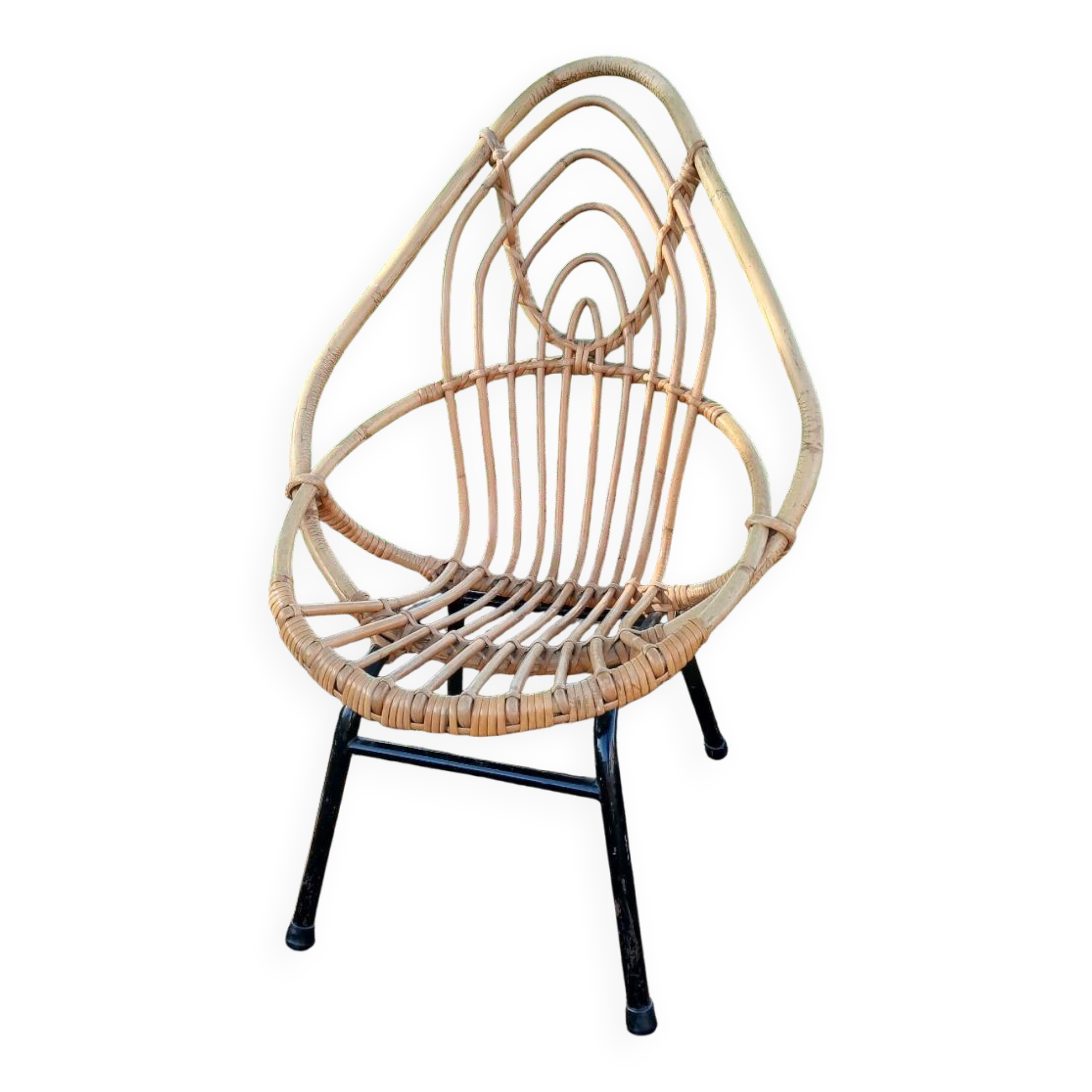 Rattan armchair