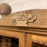 Art deco 1930 oak croass