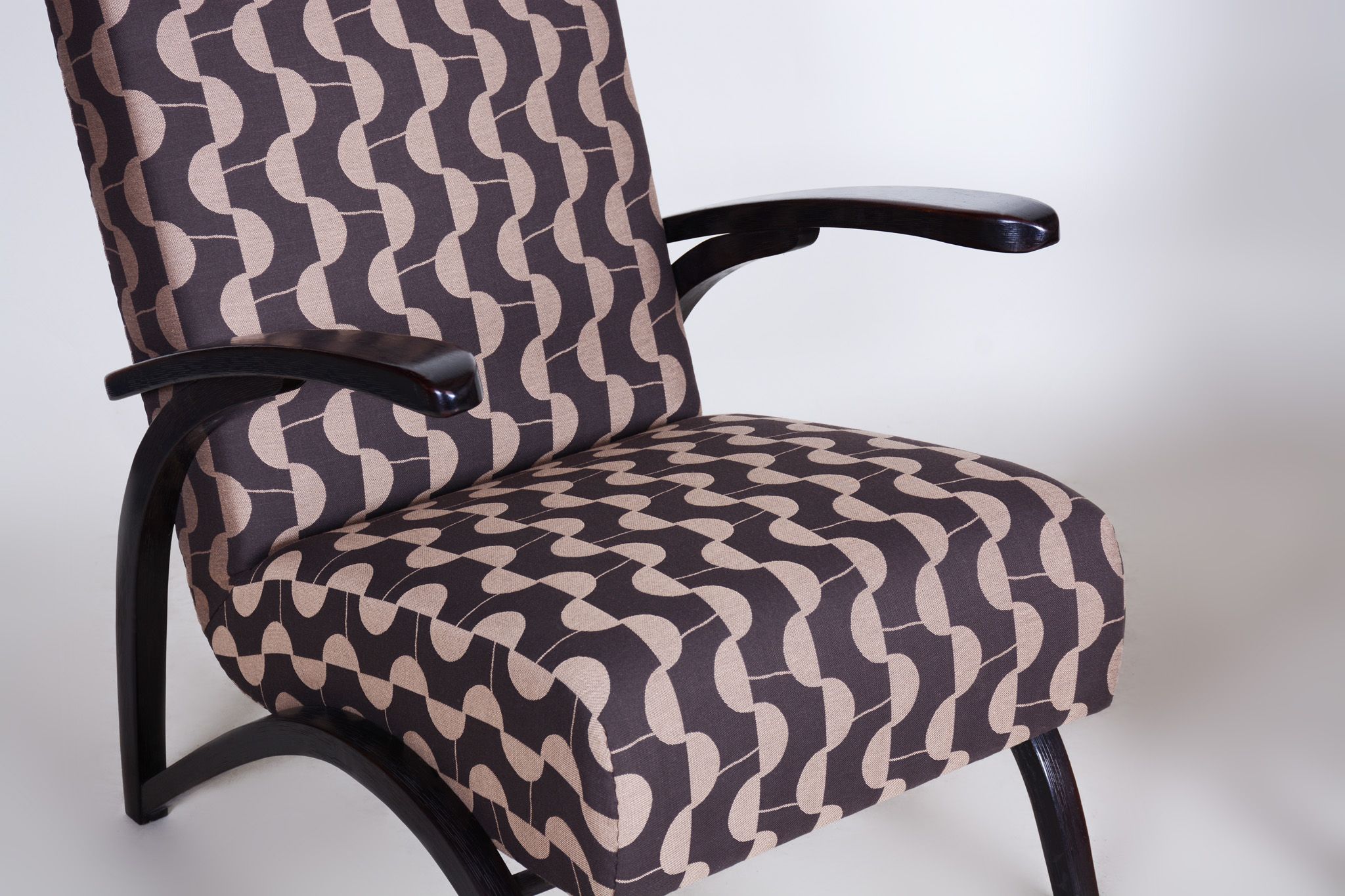 Art Deco armchairs designed by Halabala and made by Up Závody 1930