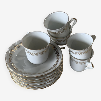 6 vintage porcelain cups