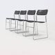 Set of 4 "Sultana" stacking dining chairs by Arrben Italy, 1980s