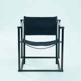 Vintage cubic steel canvas armchair by Radboud van Beekum by Pastoe, 1984