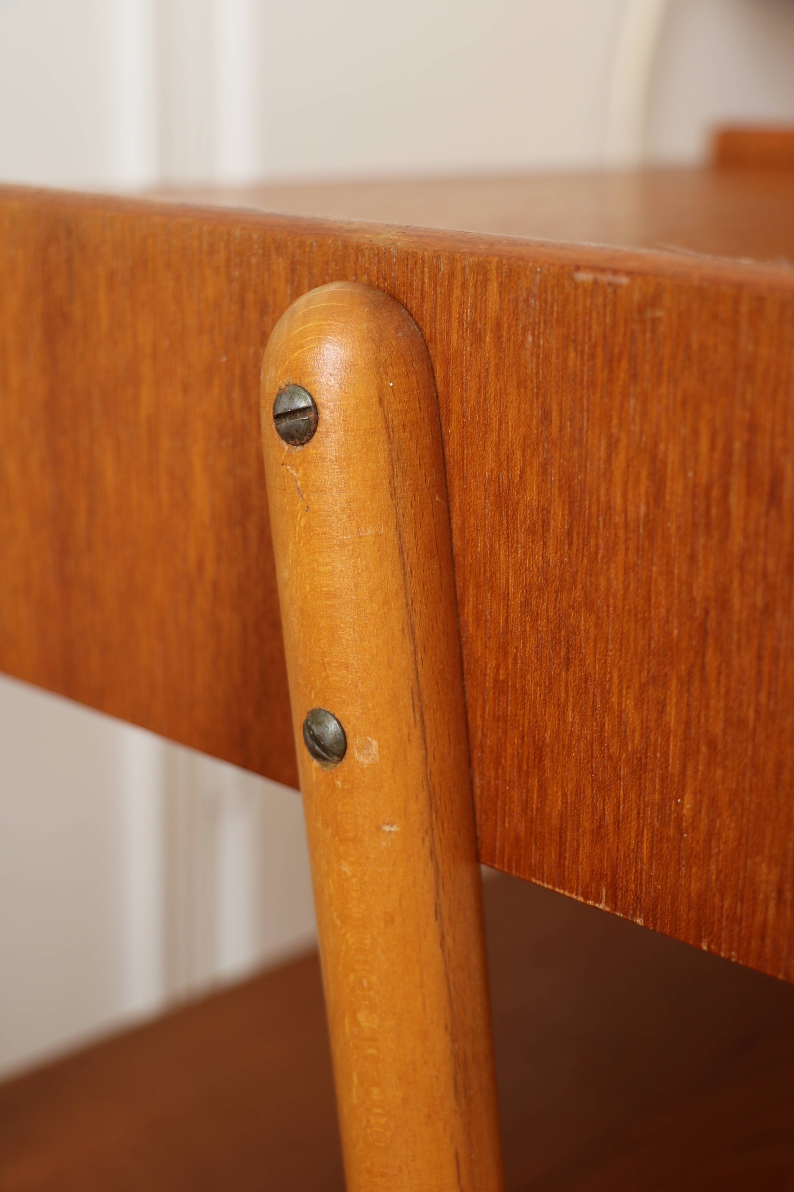 Pair of teak bedside tables, Carlström Möbelfabrik, Sweden 1960