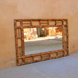 Vintage bamboo mirror