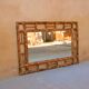 Miroir bambou vintage