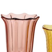 Pair of Colored Glass Vases from the Art Deco Period