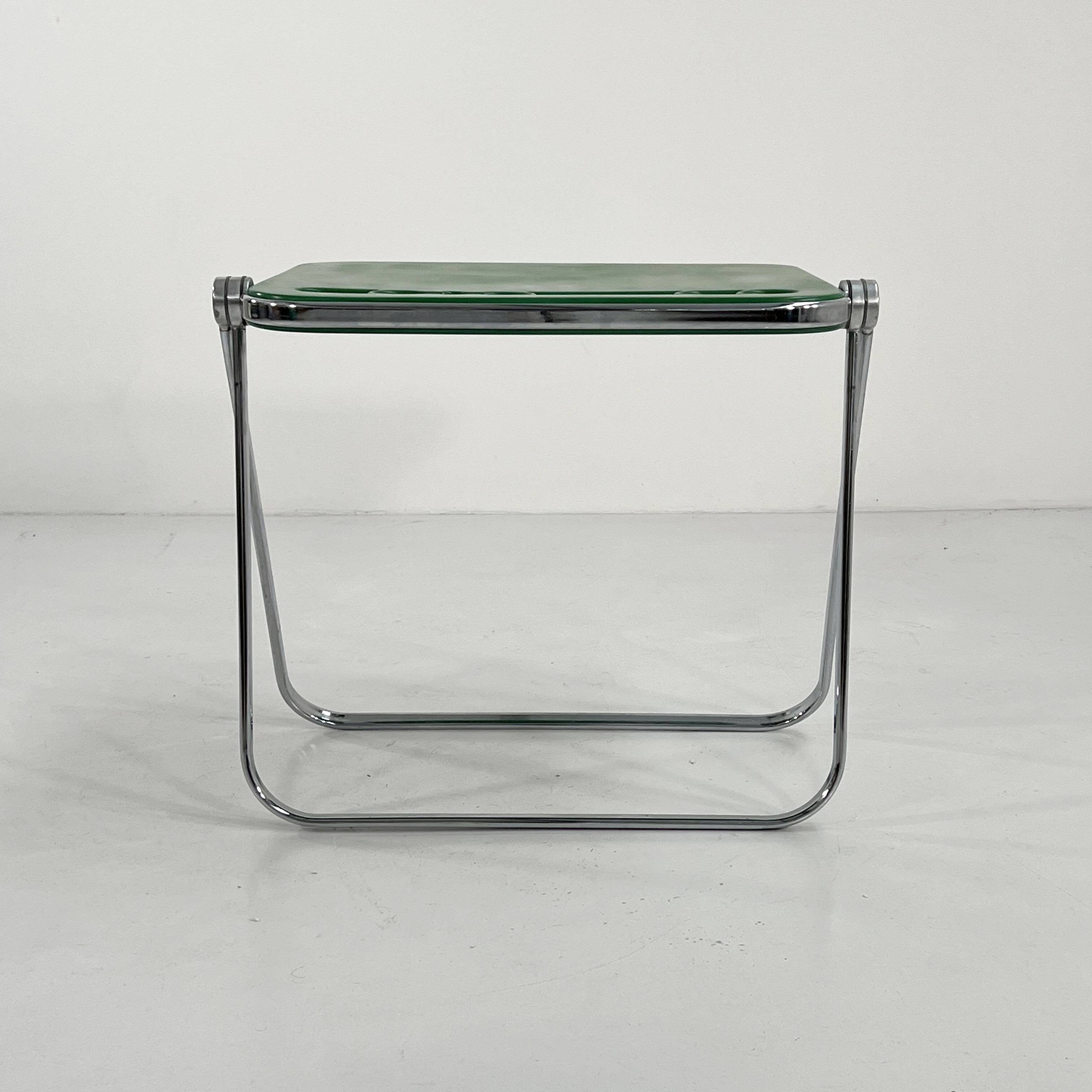 Platone Green Folding Desk by Giancarlo Piretti for Anonima Castelli, 1970