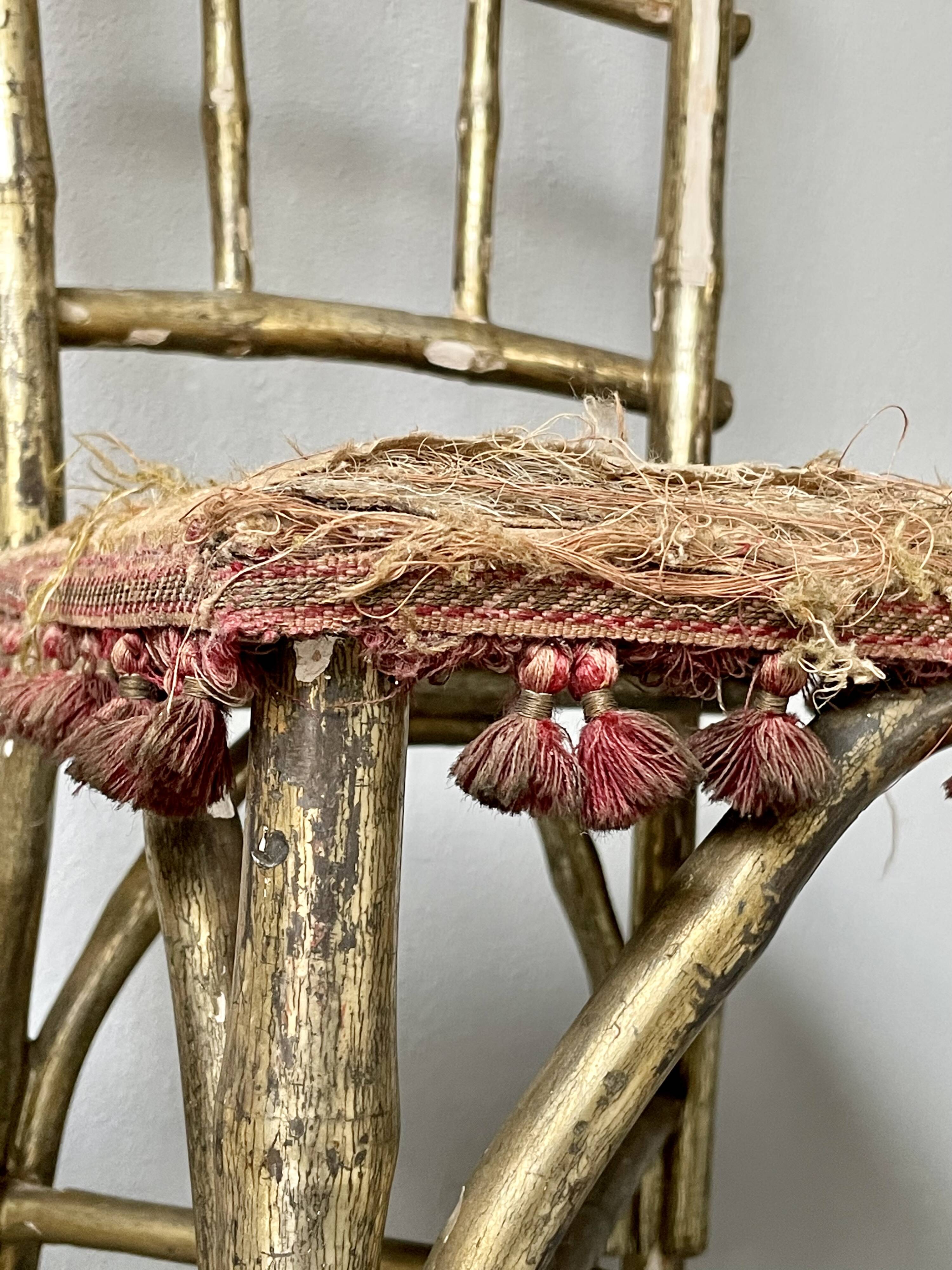 Pair of 19th century Faux Bamboo Parlor Chairs by Thonet