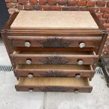 Dresser 30/40s pink marble