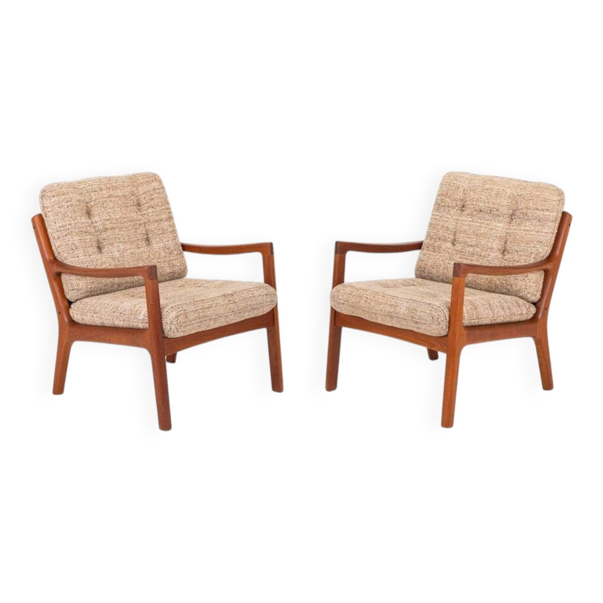 Easy chairs by Ole Wanscher for France & Son, 1960s, set of 2
