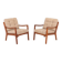 Easy chairs by Ole Wanscher for France & Son, 1960s, set of 2