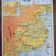 Old vintage school poster 60s nightingale map china