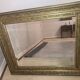 Miroir étain vintage cadre doré