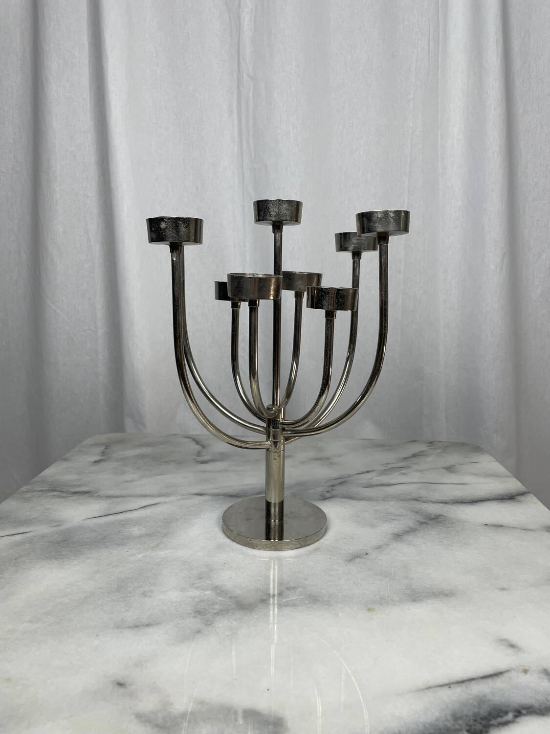 Bougeoir inox Habitat vintage
