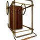Bar drinks trolley in brass and wood from Maison Jansen