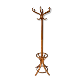 Coat rack swivel parrot Baumann bistro style 1960 curved wood