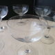 Set de 6 coupes à champagne vintage en verre moulé