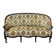 Louis-Philippe style bench from the 19th century, made of solid mahogany.