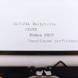 Olympia Straw Yellow Typewriter