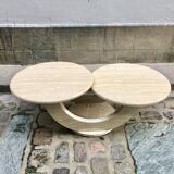 Italian travertine coffee table