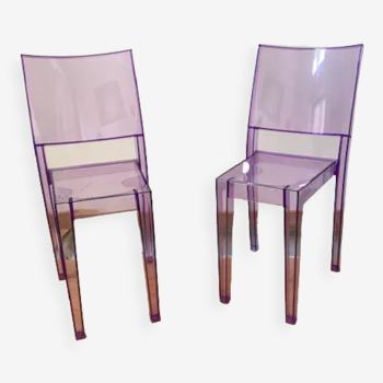 Pair of stackable chairs by Philippe Starck model La Marie