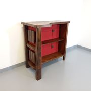 Bright brutalist bar furniture aranjou vintage from the 50s 60s in solid elm