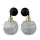 Pair of vintage glass globe wall lights