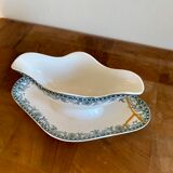 Ancienne saucière réparée avec la technique japonaise du kintsugi