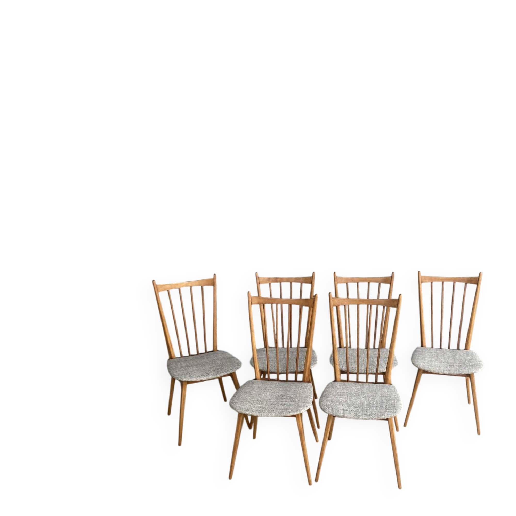 Série de 6 chaises scandinave 1960