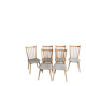 Série de 6 chaises scandinave 1960