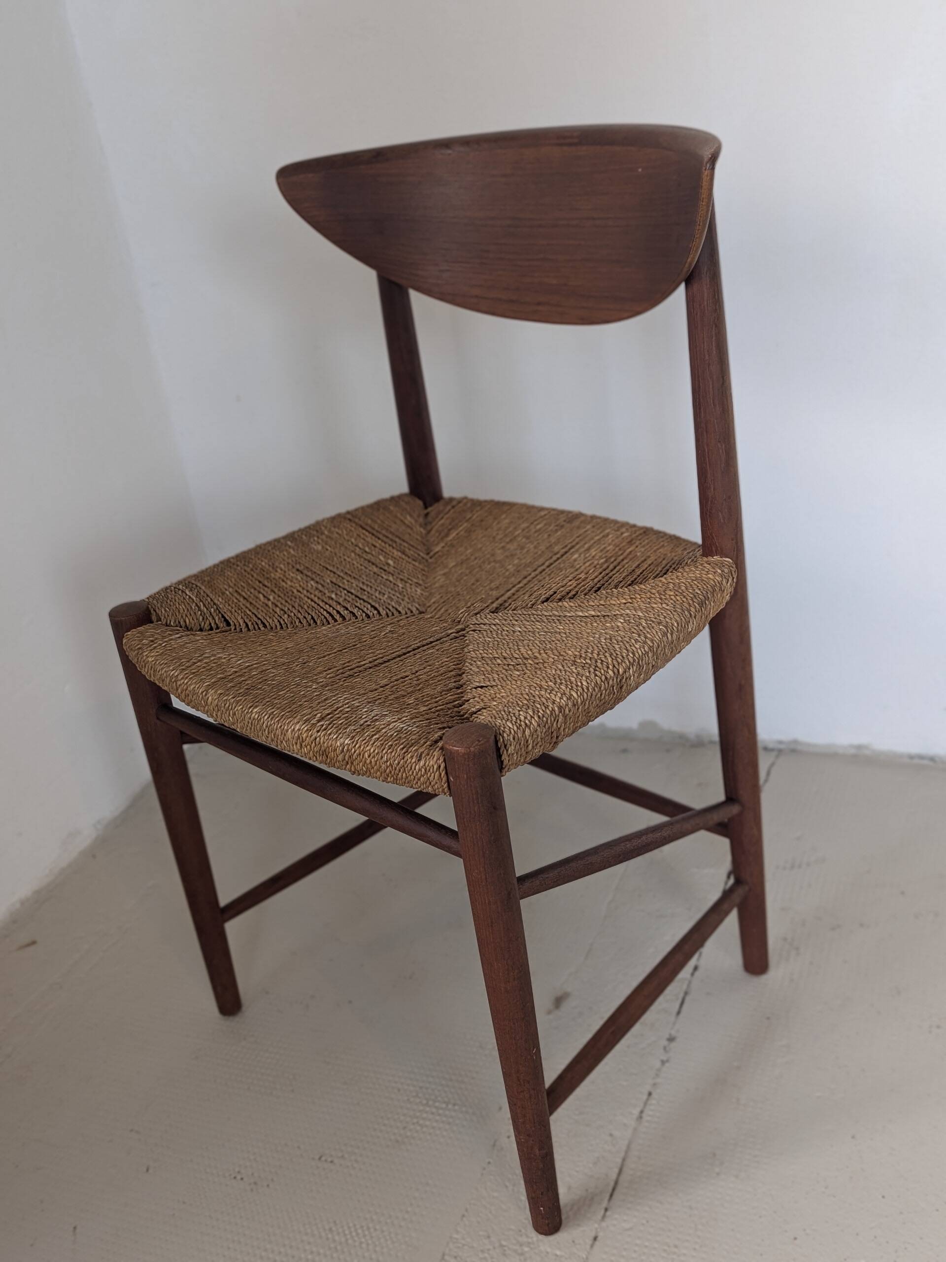 Teak and rope chair by Peter Hvidt and Orla Molgaard
