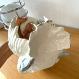 Ceramic Swan Cache Antique Pot Design Slip Empty Antique Pocket