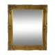 Miroir biseauté style empire doré 74x64cm