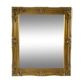 Bevelled mirror, golden empire style 74x64cm