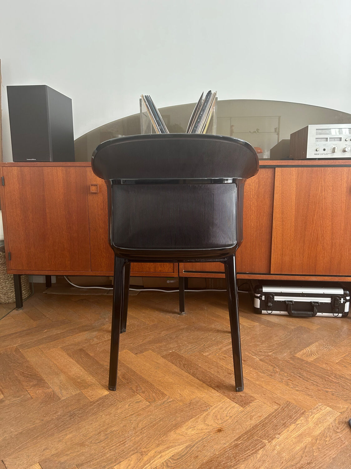Black "Papyrus" armchair designed by Ronan and Erwan Bouroullec vintage