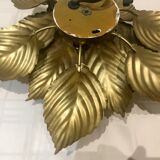 Wall lamp or ceiling lamp golden flower