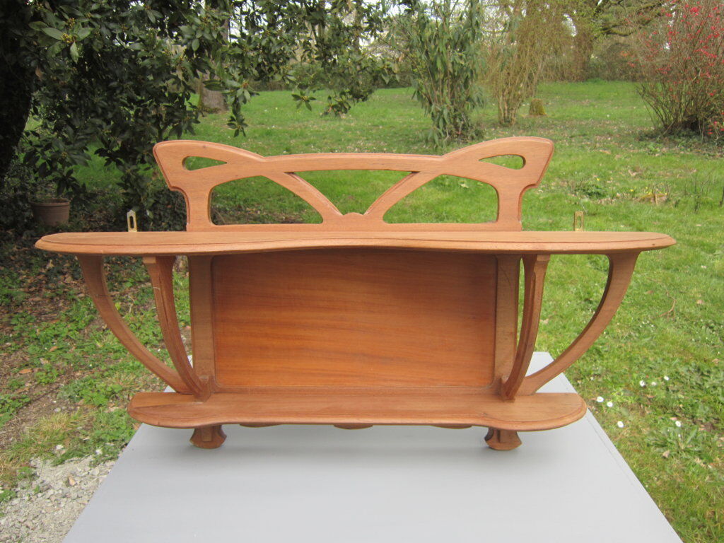 Art nouveau wall shelf