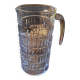Molded glass pitcher – 1960s-70s