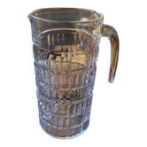 Molded glass pitcher – 1960s-70s