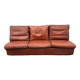 Canapé 3 places scandinave vintage en cuir