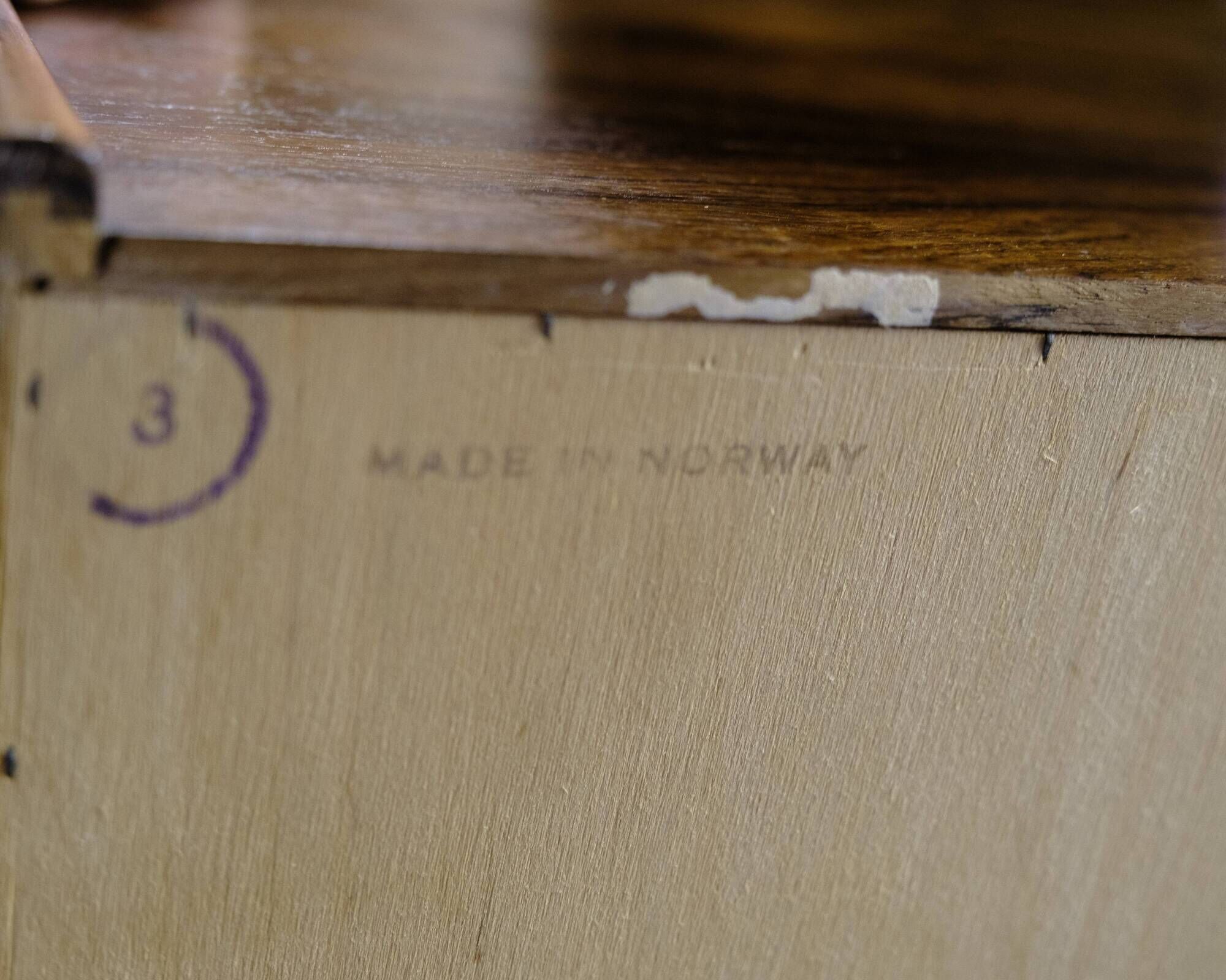 Hideaway Cabinet/Secretary Made In Rosewood, Norwegian Design From 1960s